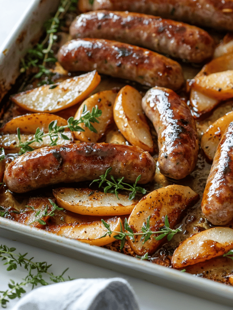 The Unexpected Charm of Apple Sausage Sheet Pan