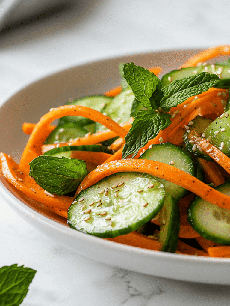 Crunchy Refreshment: The Cucumber Carrot Salad You Didn’t Know You Needed