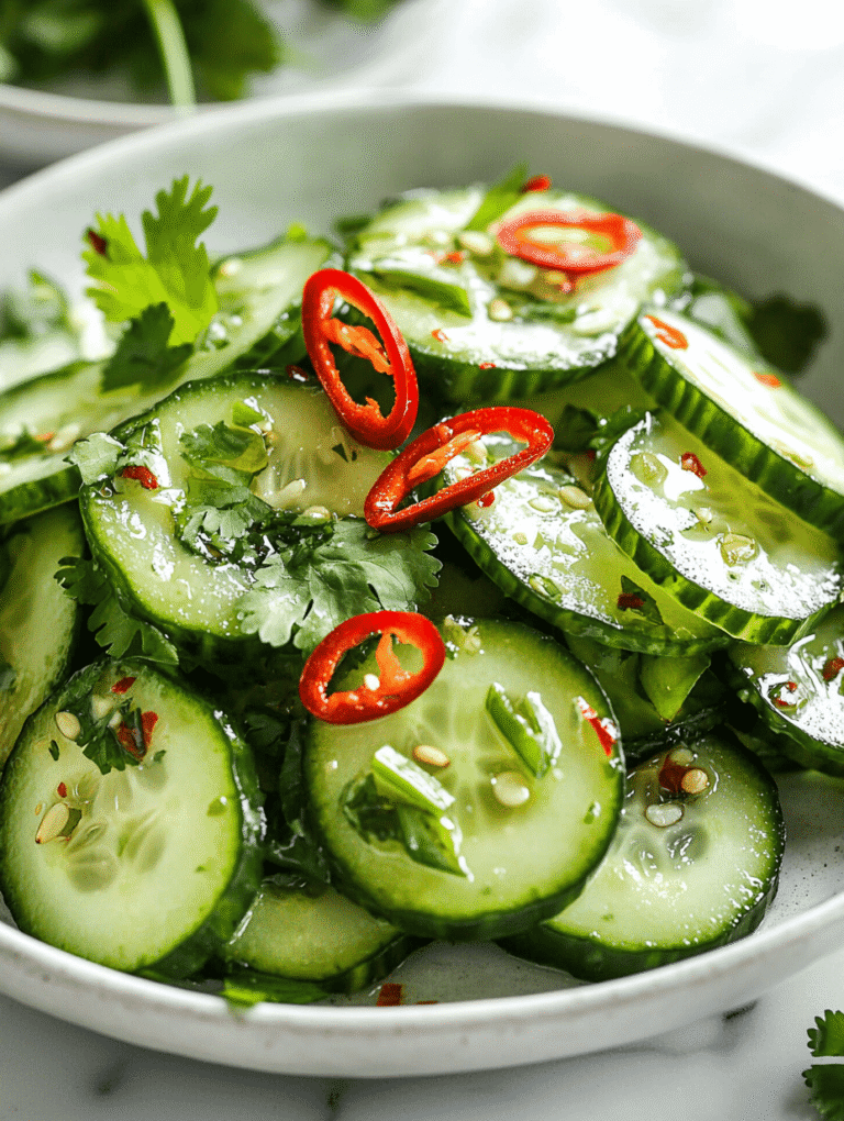 The Vibrant Heat of Spicy Cucumber Salad: A Refreshing Take on Comfort Food