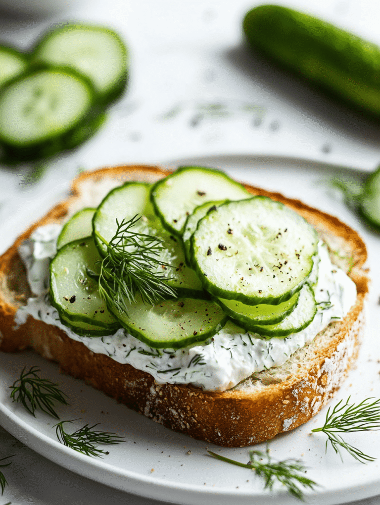 Crispy Coolness: The Unexpected Charm of Cucumber Salad Sandwiches