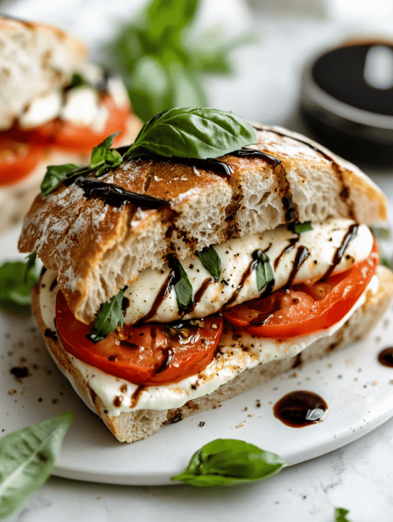The Art of the Caprese Sandwich: Elevating Fresh Flavors with a Twist