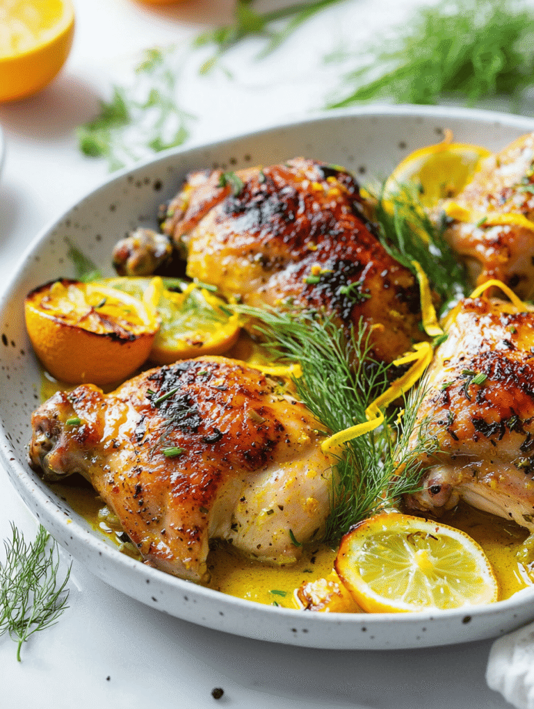 Sun-Kissed Citrus Fennel Chicken: A Bright Twist on Comfort Food