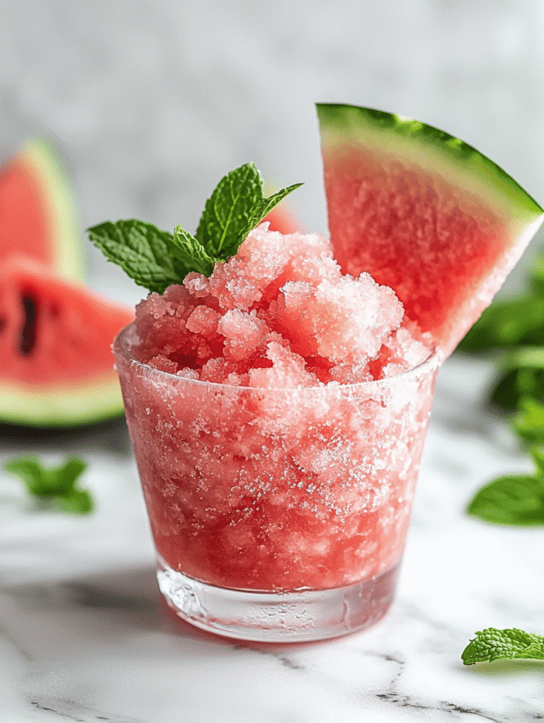 Frozen Echoes: How Watermelon Granita Connects Generations