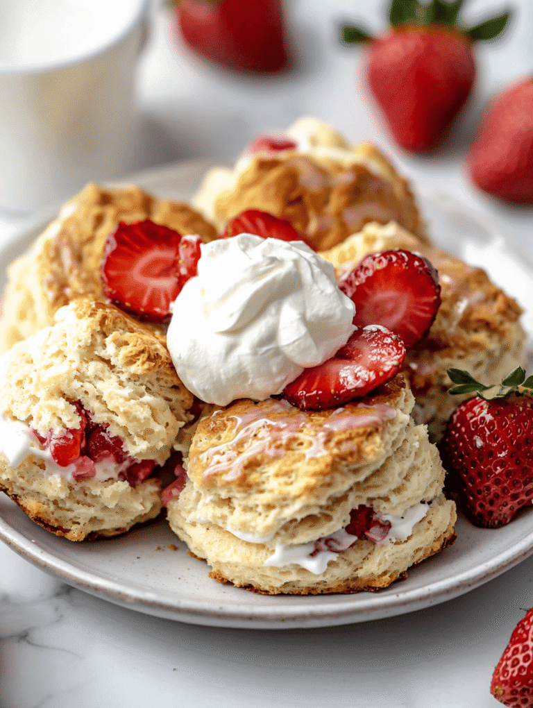 Sweet Sunrise: Strawberries and Cream Scones That Capture Summer’s Essence