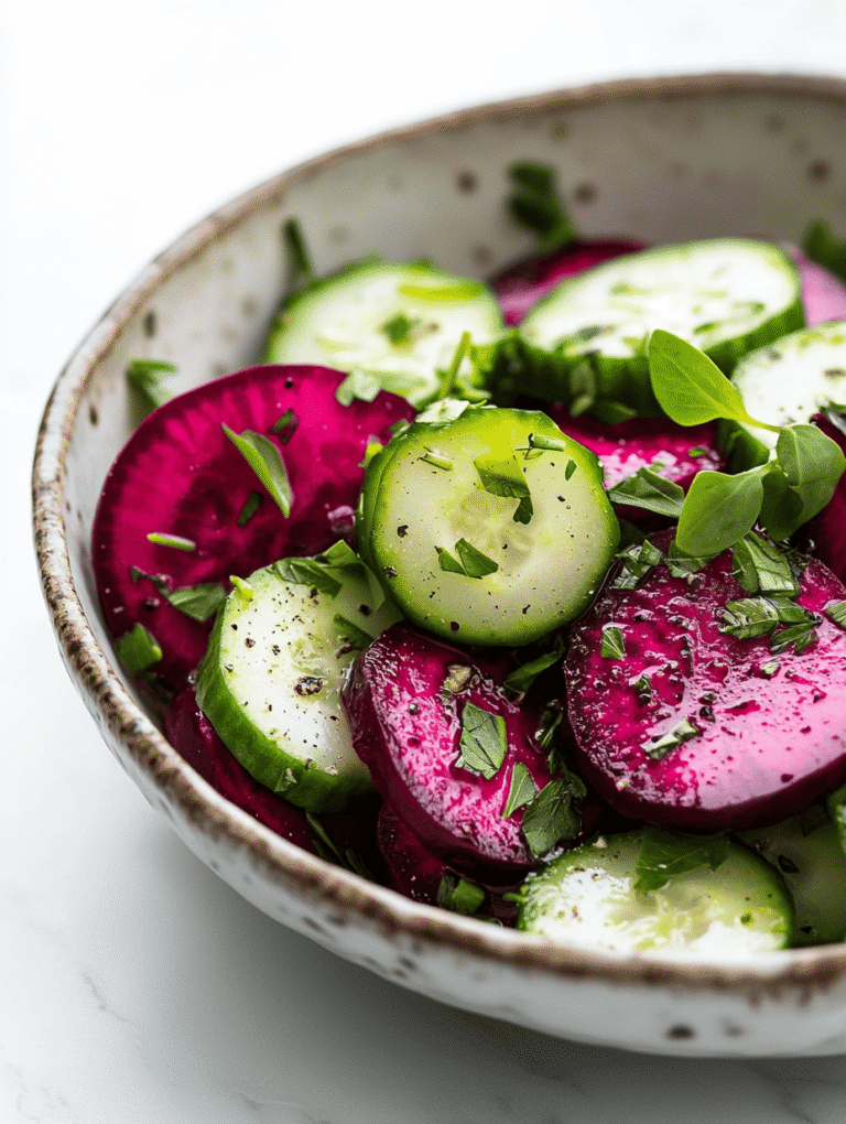 Vibrant Beet & Cucumber Salad: A Refreshing Take on Root Veggies