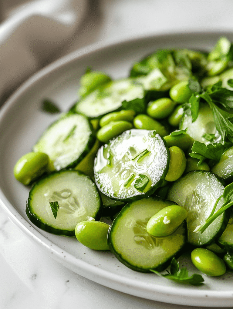 Crisp Coolness: The Unexpected Charm of Cucumber Edamame Salad