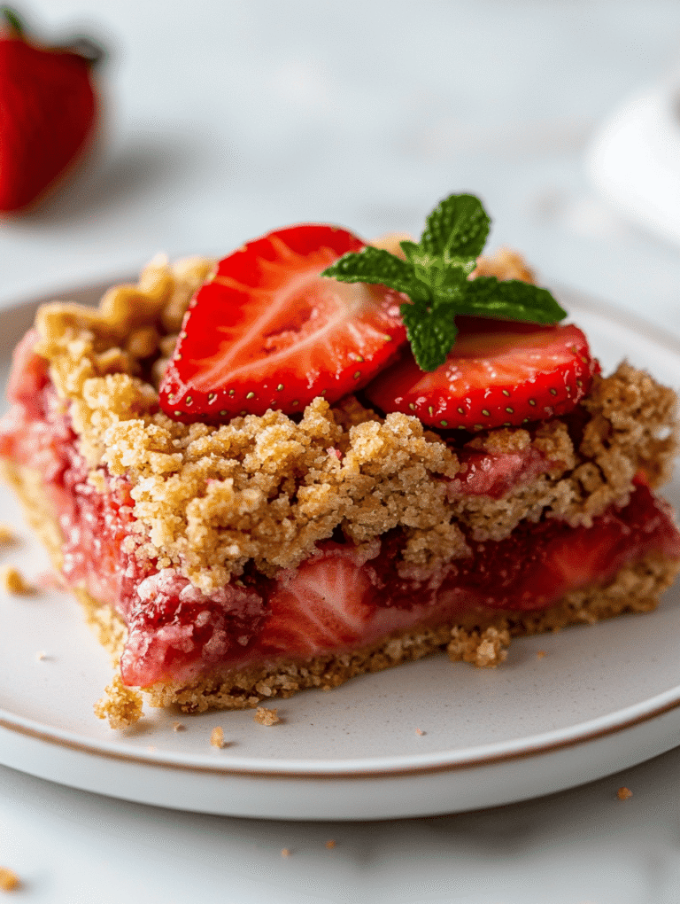 The Secret Ingredient That Elevates Strawberry Crumble Bars to a Whole New Level