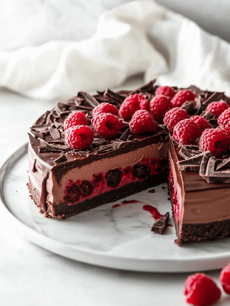 Raspberry Chocolate Dream Torte: A Retro-Modern Fusion of Flavor