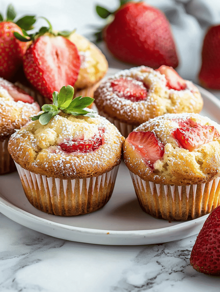 Whimsical Strawberry Cream Cheese Muffins: A Breakfast Fantasy