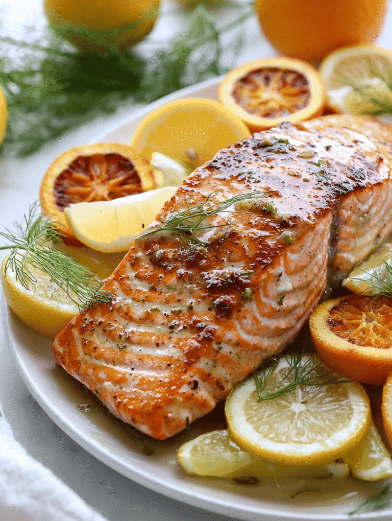 The Art of Sheet Pan Serenity: Ginger Salmon Meets Citrus Fennel