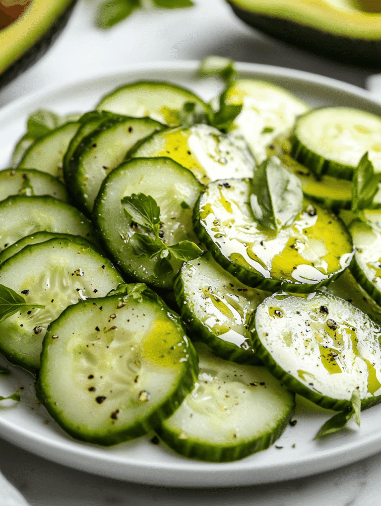 Chilled Cucumber & Avocado Symphony: A Summer Ritual You Didn’t Know You Needed