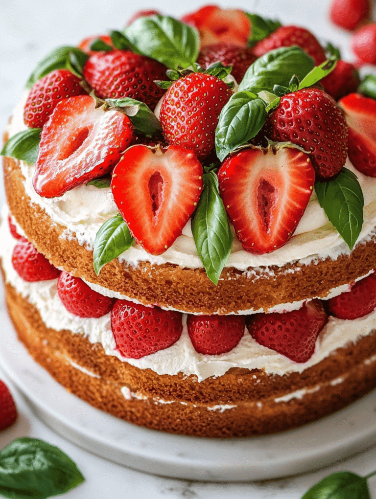 Hidden Rhythms of a Summer Strawberry Cake