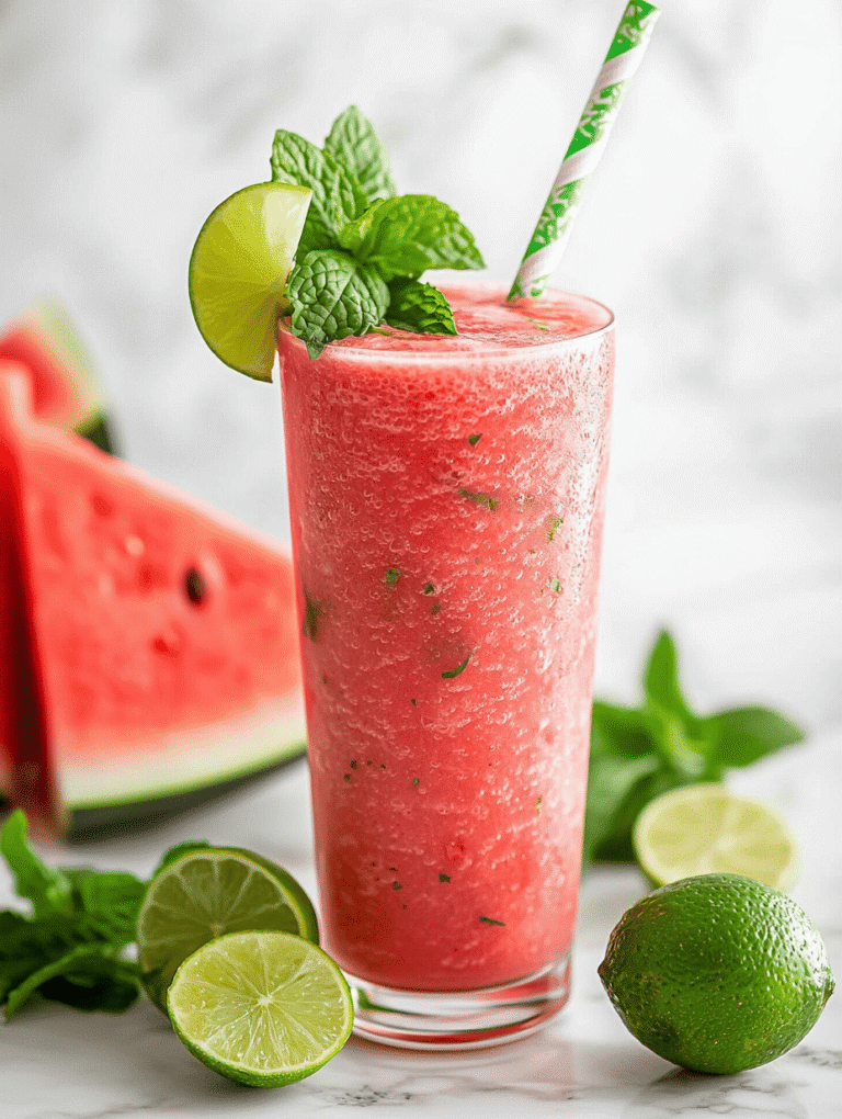 Reviving Childhood Summers: Watermelon Smoothie with a Nostalgic Twist