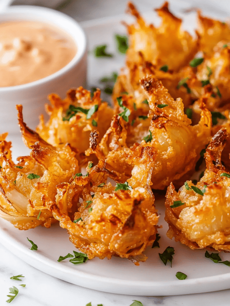 Miniature Marvels: Bite-Sized Blooming Onions that Sizzle and Charm