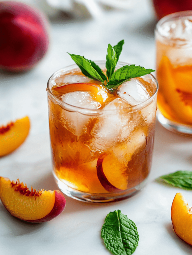 The Hidden History of Peach Iced Tea and Its Seasonal Revival