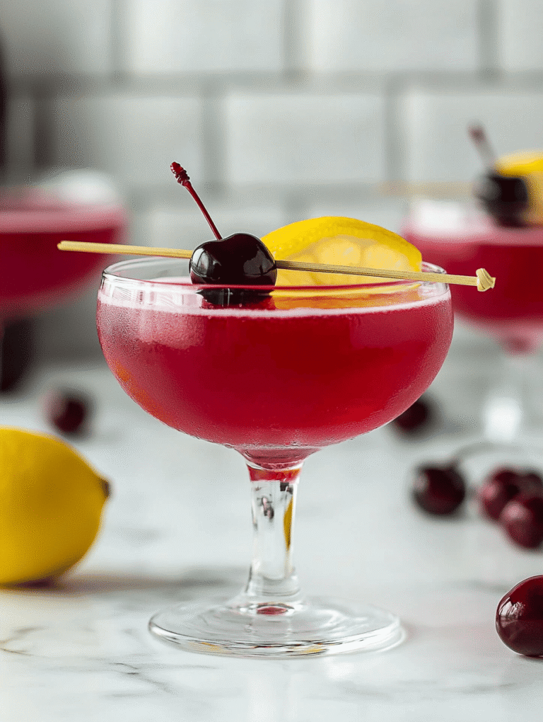 Cherry Gin Sour: An Unexpected Symphony of Flavors