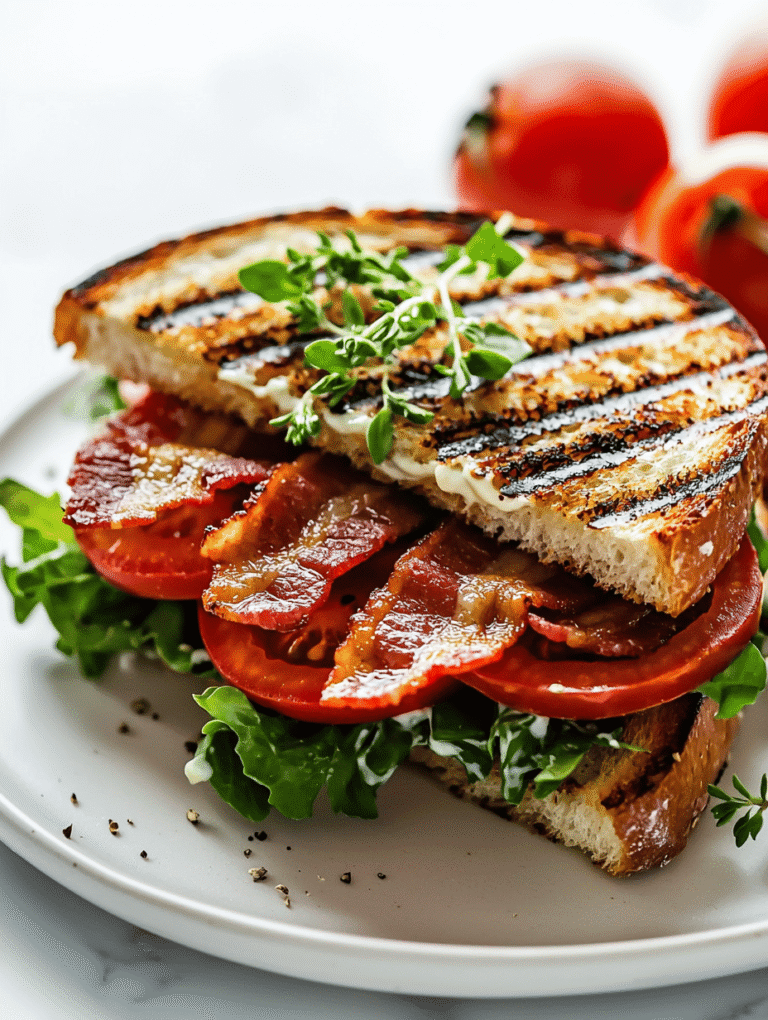 Crunchy Nostalgia: The Art of a Summertime BLT Grilled Cheese