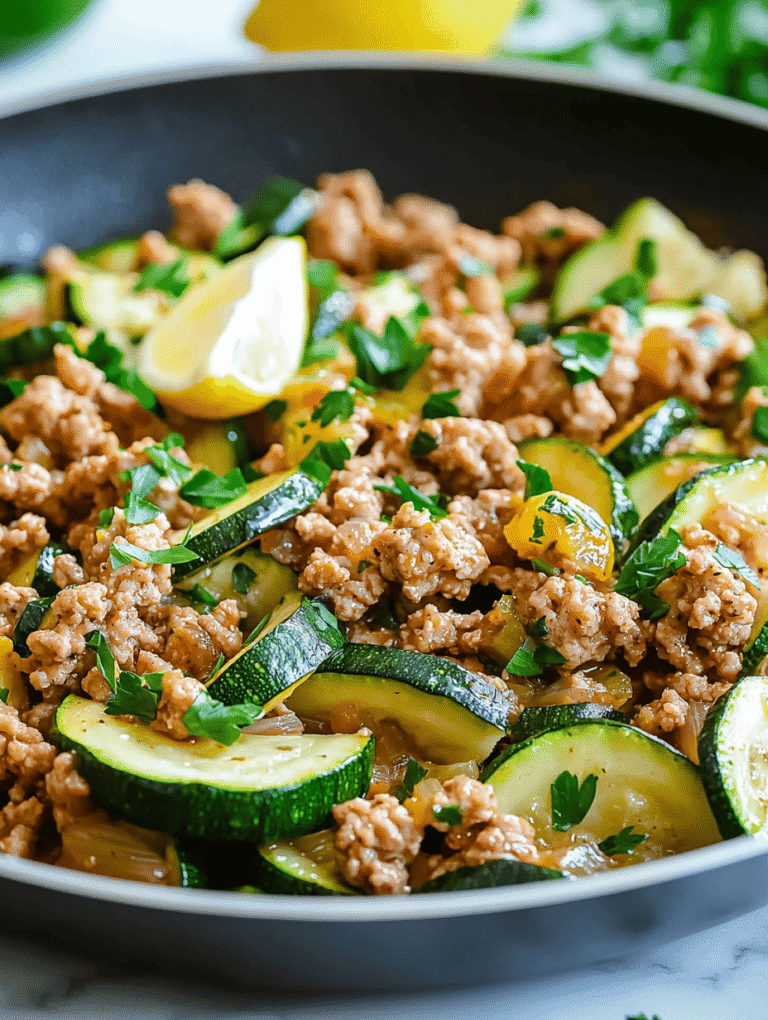 The Unexpected Charm of Ground Turkey and Zucchini Skillet