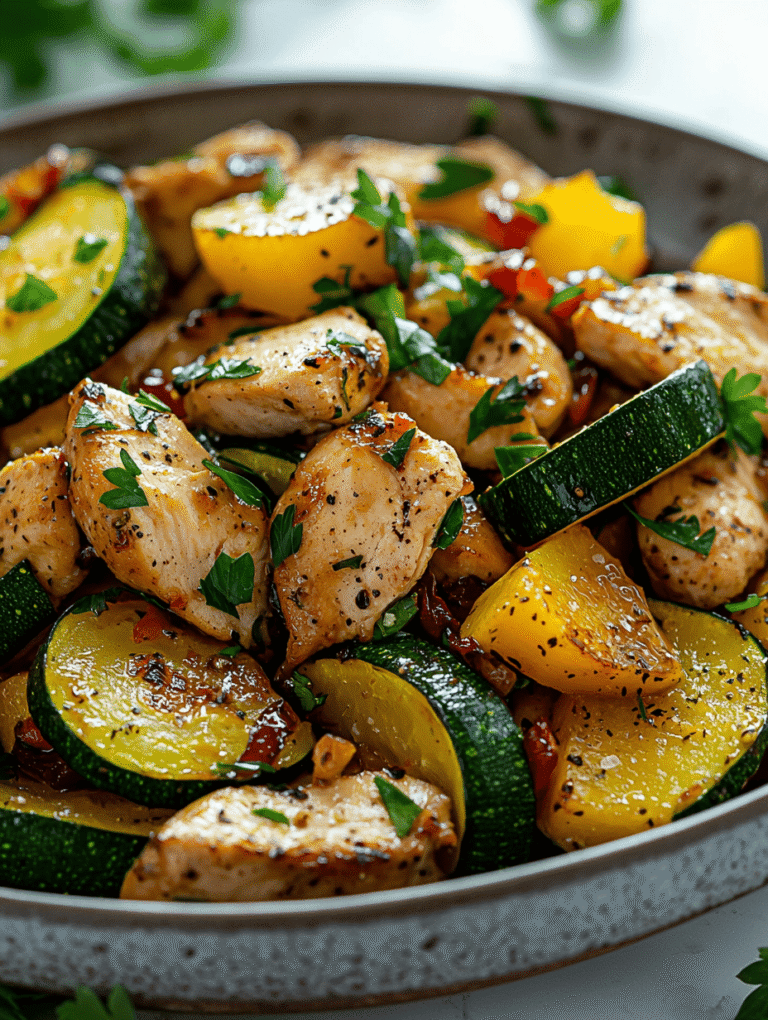 Reviving Summer’s Hidden Flavors: Healthy Chicken with Zucchini & Squash