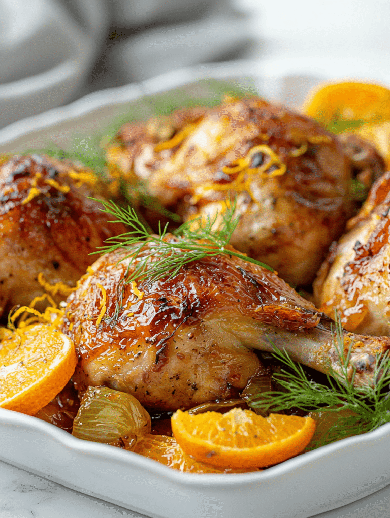 Harnessing the Buzz: Olive Oil Braised Chicken with Citrus Fennel and Turmeric