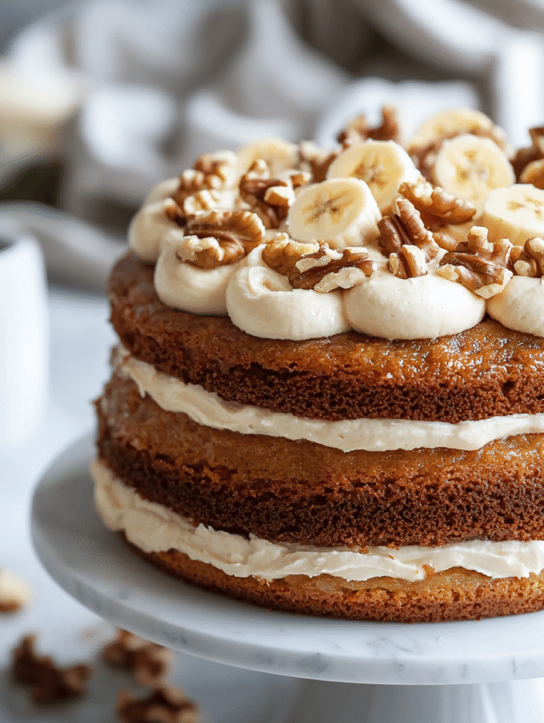 Banana Walnut Cream Cake: A Nostalgic Take on Your Favorite Snack