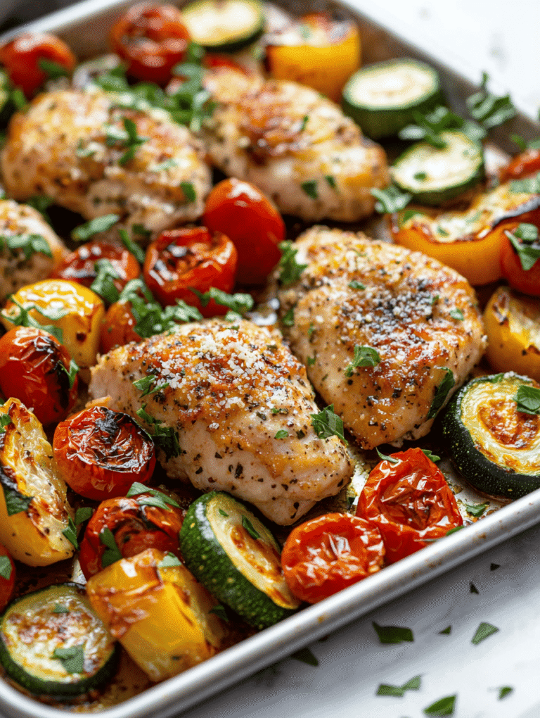 Crack the Flavor Barrier with Parmesan Crusted Chicken Sheet Pan Dinner