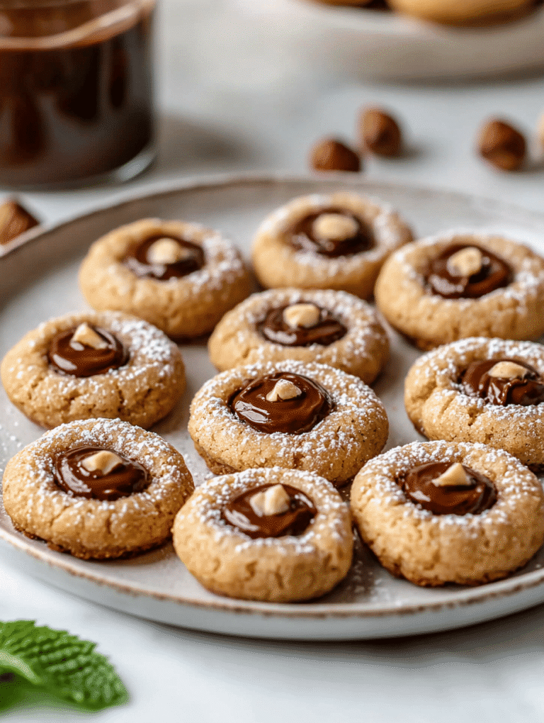 Nutella Thumbprint Cookies: A Nostalgic Twist on Grandma’s Classics