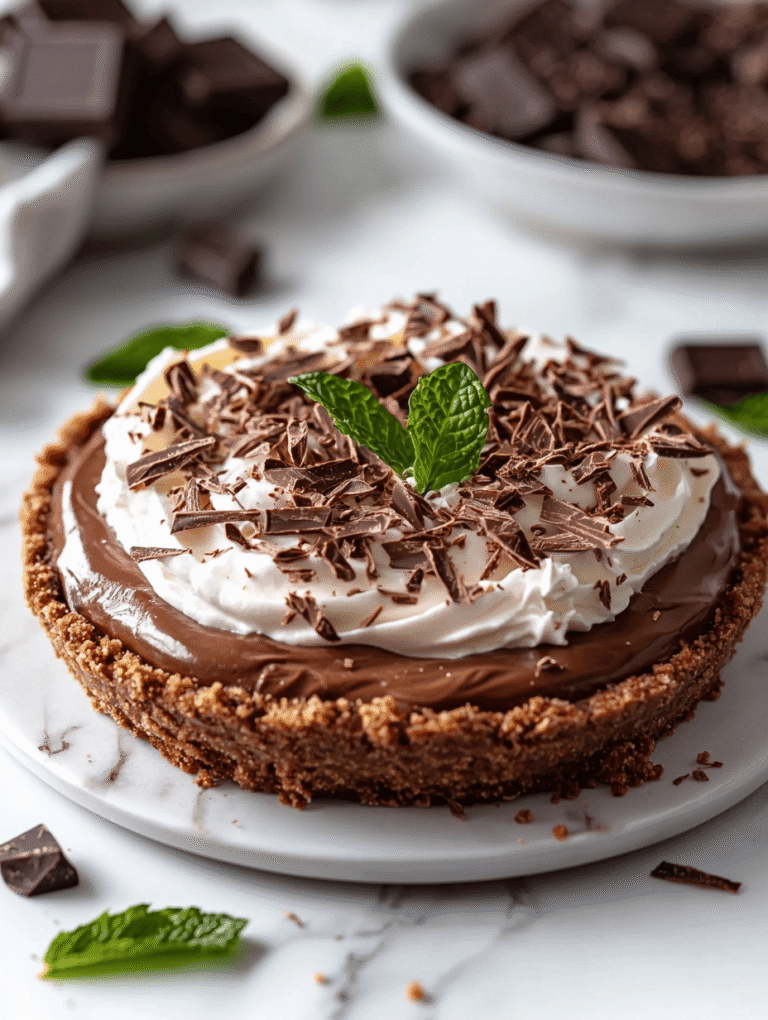 The Ultimate No-Bake Chocolate Pie for Lazy Weekends