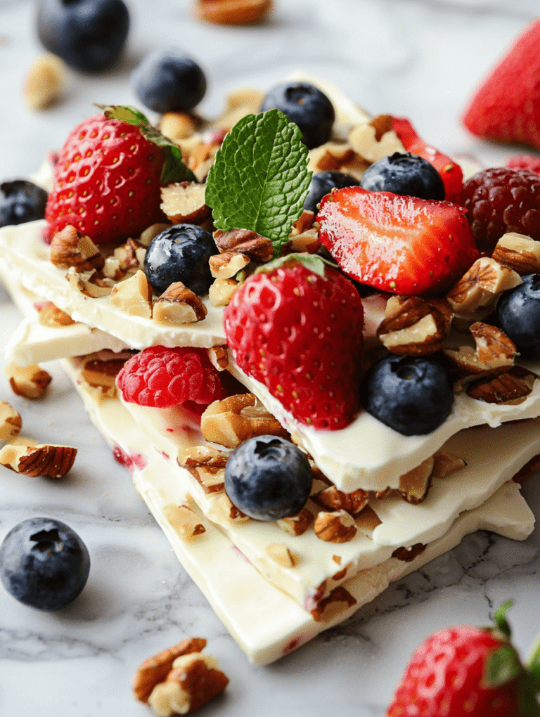 Frozen Greek Yogurt Bark: A Cool Artful Escape for the Senses
