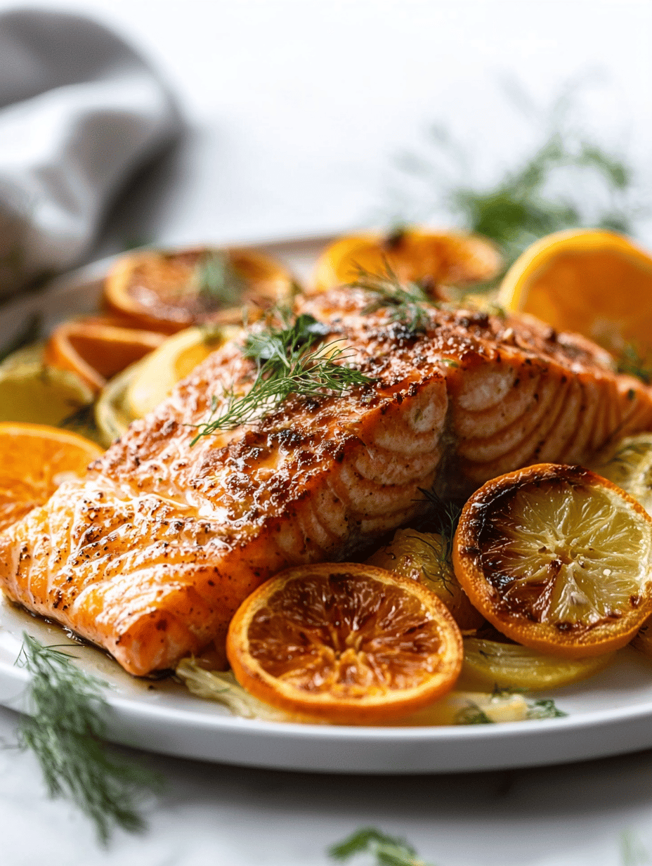 Zesty Sunshine on a Sheet Pan: Ginger Salmon with Citrus Fennel