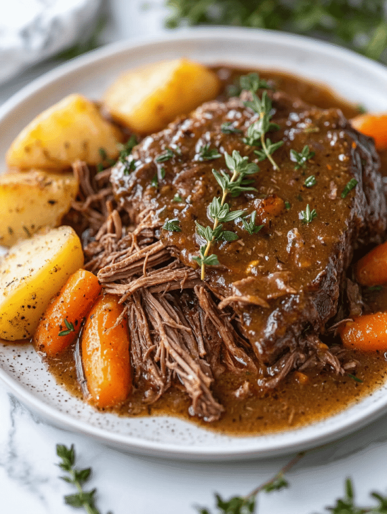 The Secret to Perfectly Tender Slow Cooker Pot Roast for Cozy Fall Evenings