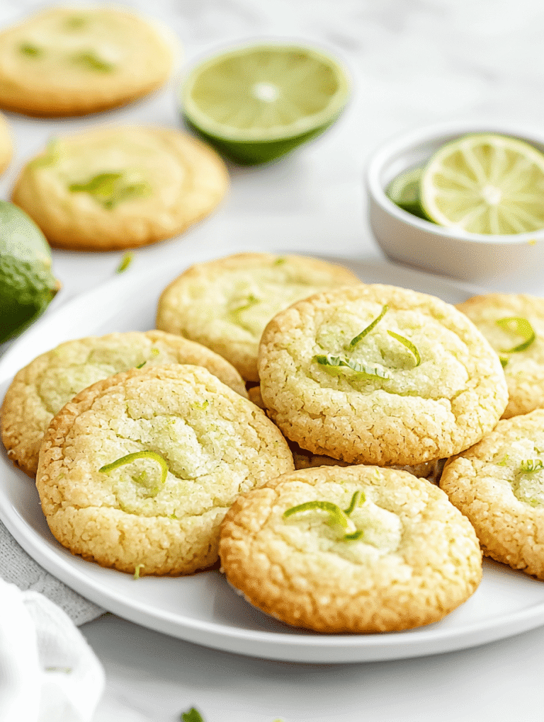 Crisp Key Lime Cookies: A Citrusy Twist on Nostalgia