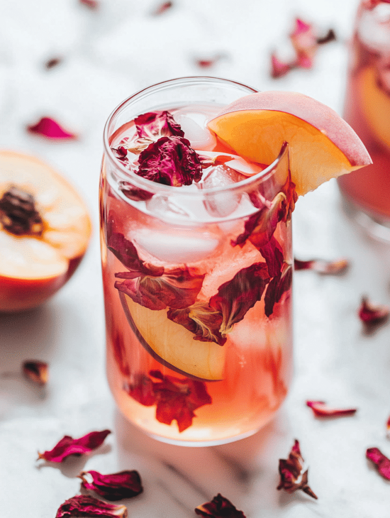 Sunset Serenade: Crafting Peach Hibiscus Tea as a Portal to Summer Nostalgia