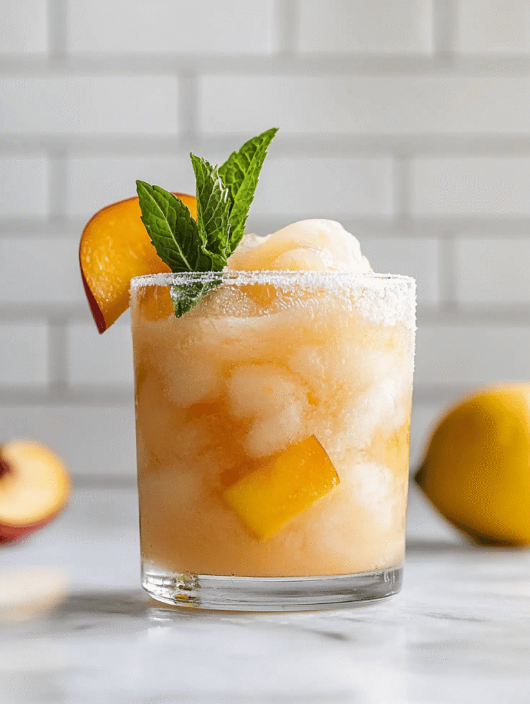 Chill Unexpected: Peach Lemonade Slush That Revives Summer Vibes