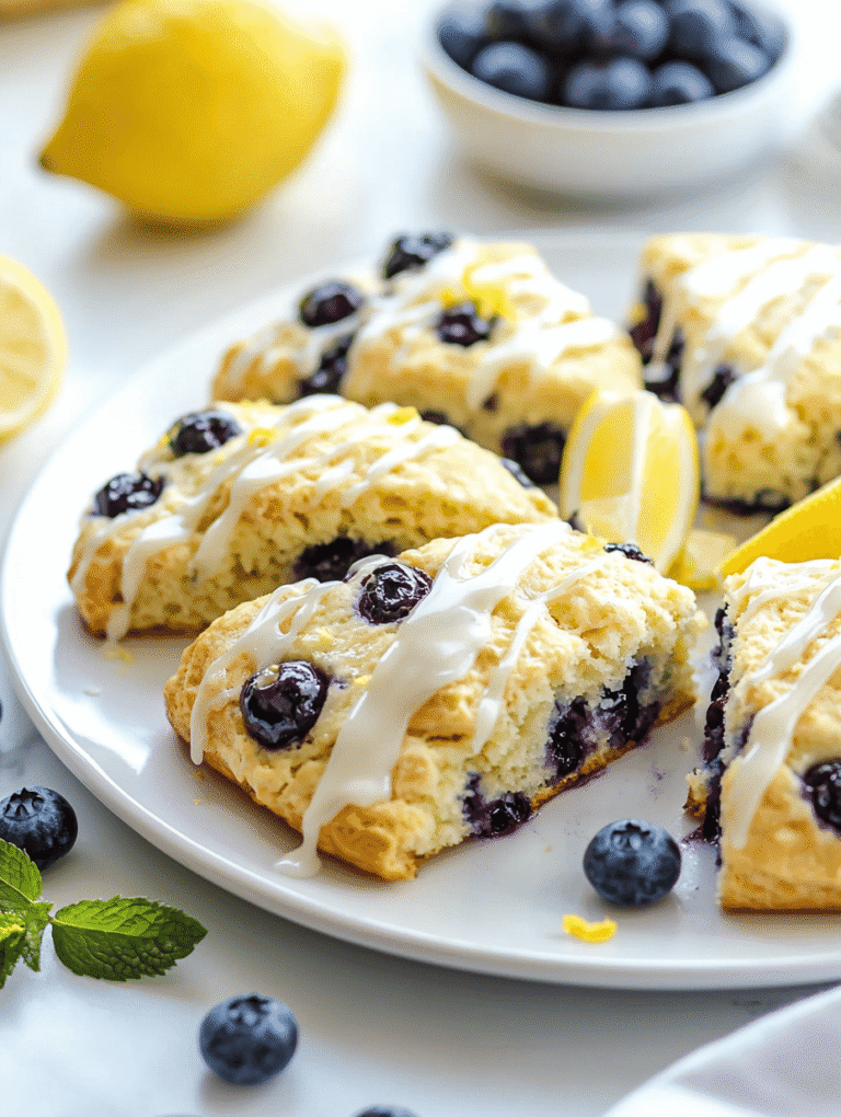 Blueberry Lemon Scones That Smell Like a Sunny Morning