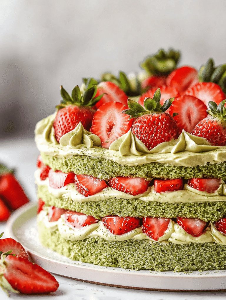 Pink Matcha Dreams: A Strawberry Cake with a Mystical Twist