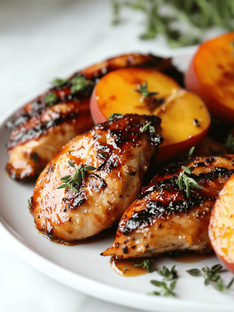 Sweet and Savory Chicken with Peaches: A Summer Secret