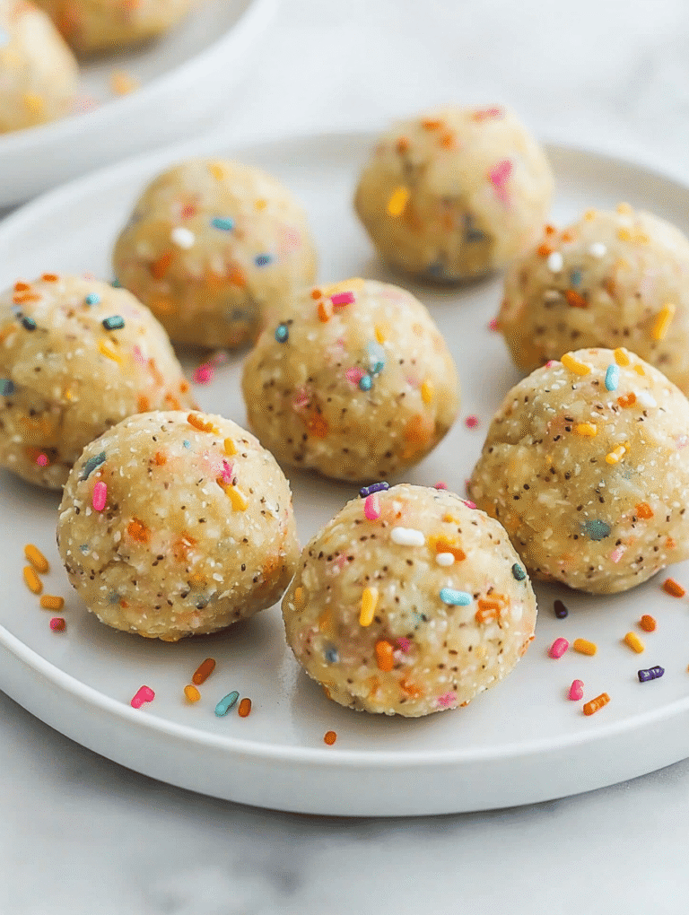 Cake Batter Protein Balls That Taste Like Childhood Mischief
