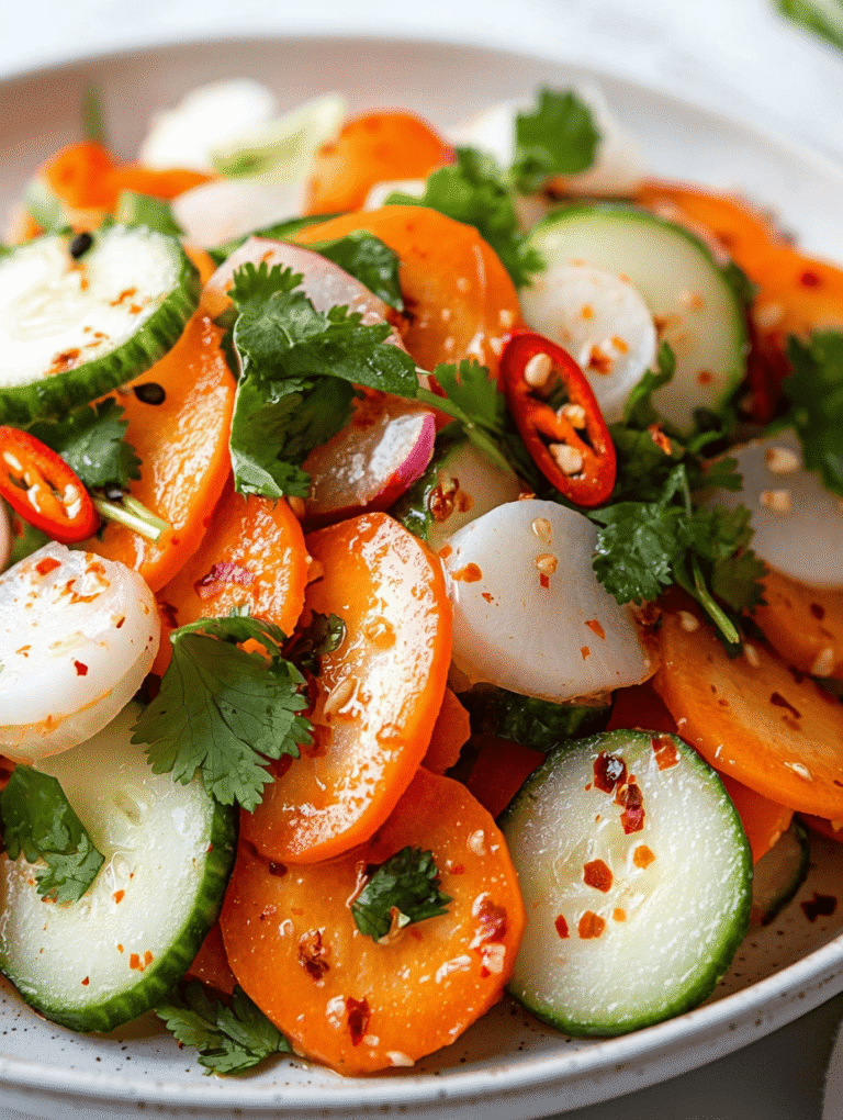 Vibrant Vietnamese Vegetable Pickle Medley: An Unexpected Burst of Flavors