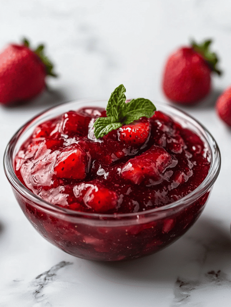 Sun-Kissed Strawberry Sauce: A Fresh Take on Your Favorite Glaze
