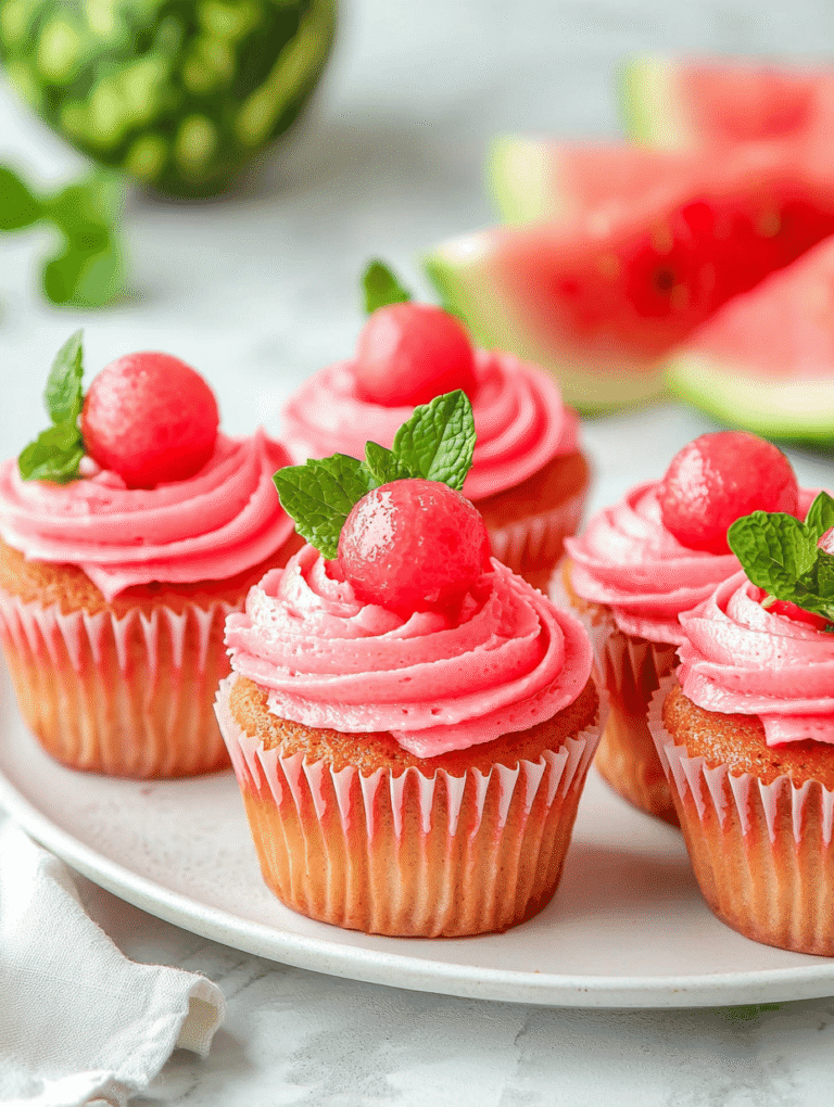 Watermelon Cupcakes: A Juicy Twist on Classic Baking