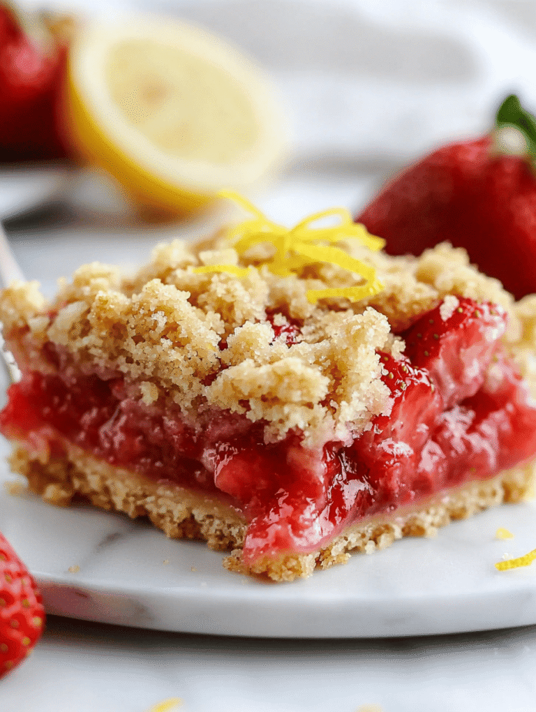 Lemon Strawberry Crumb Bars: A Sweet Festival of Summer Nostalgia