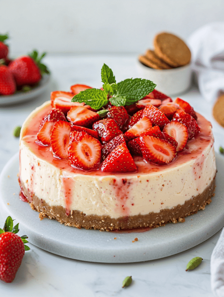 The Secret Ingredient That Turns Strawberry Cheesecake into a Nostalgic Delight