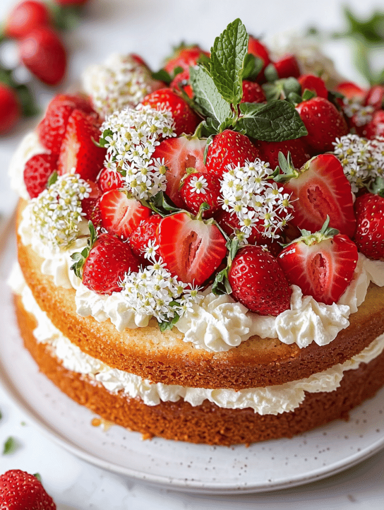 Elderflower & Strawberry Dream Cake: A Springtime Secret