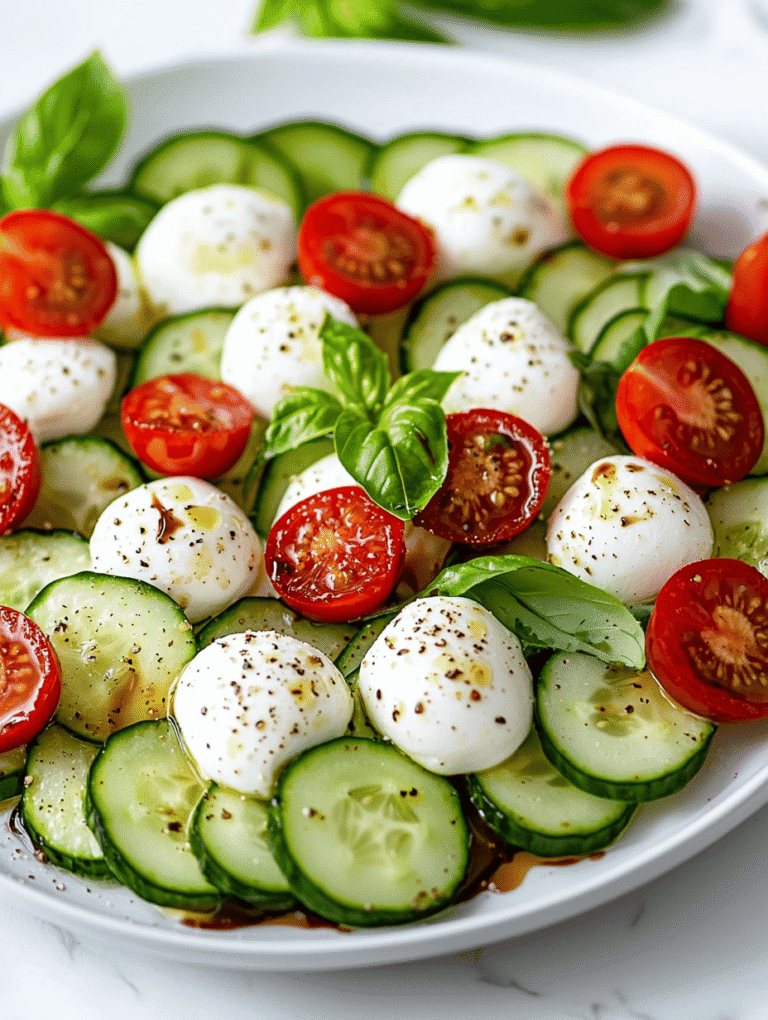Cucumber Caprese Salad: A Summer Twist That Brightens Your Day