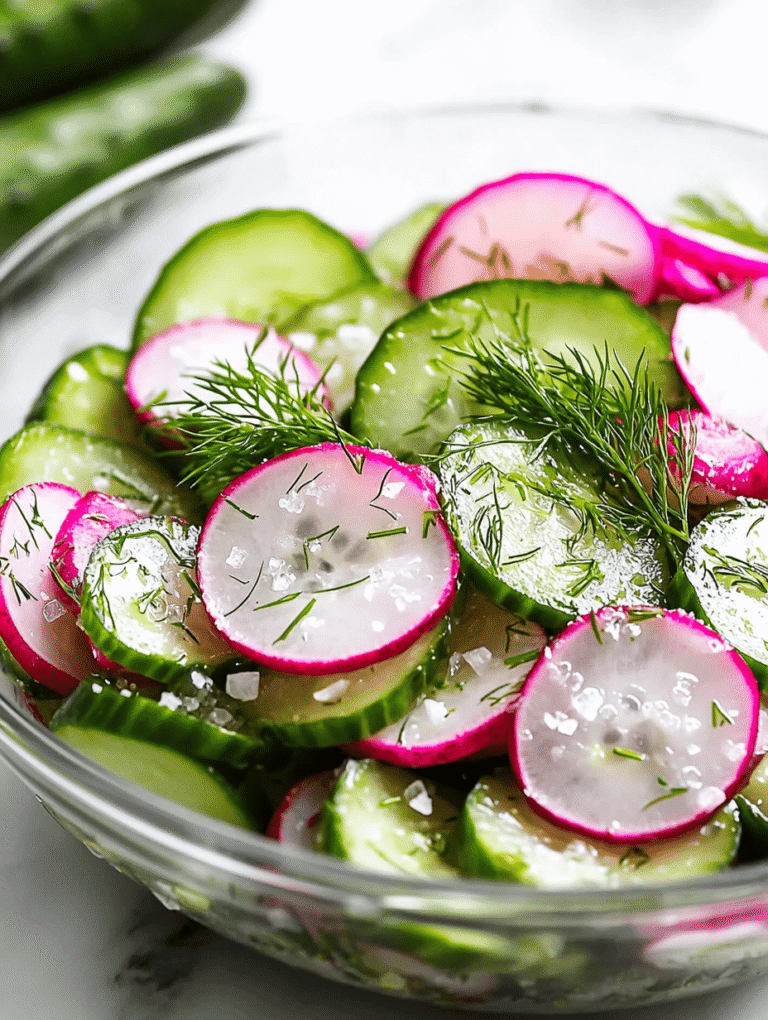 The Unexpected Crunch: Cucumber Radish Salad for Hot Days
