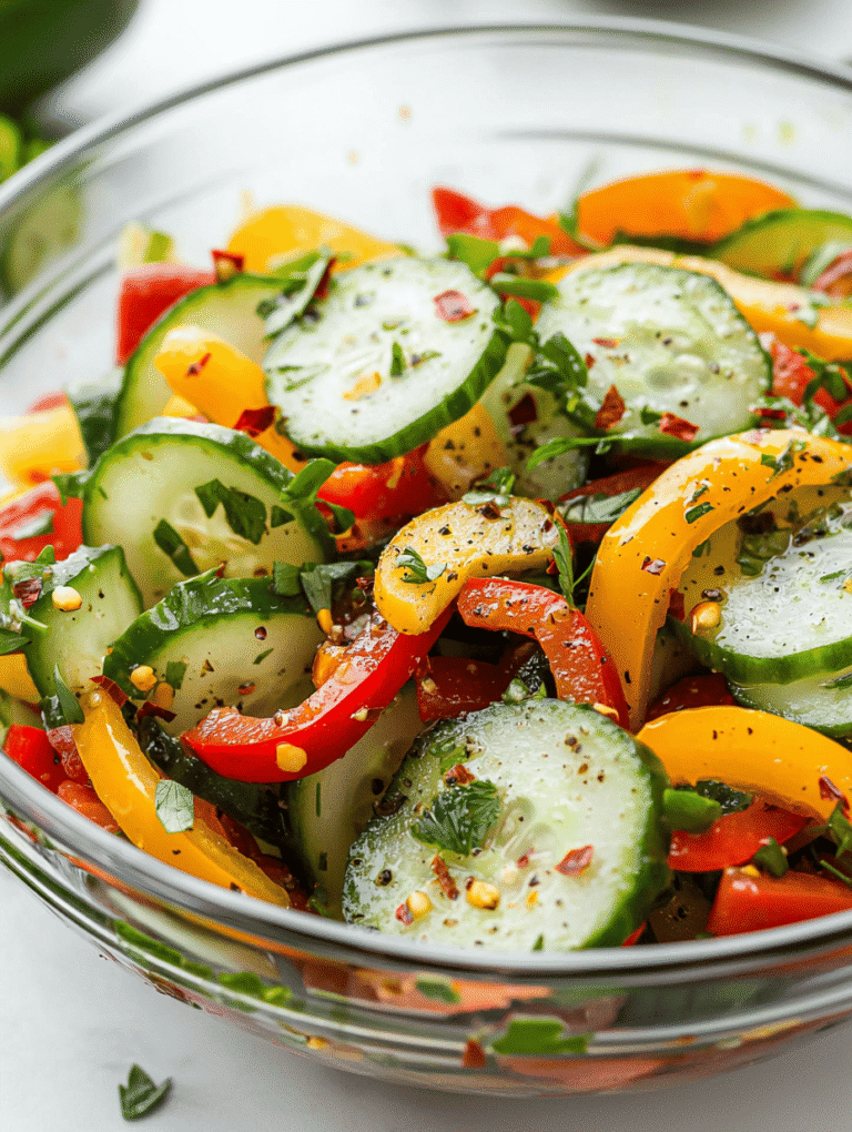 Crisp & Spicy: The Cucumber Pepper Salad Revival