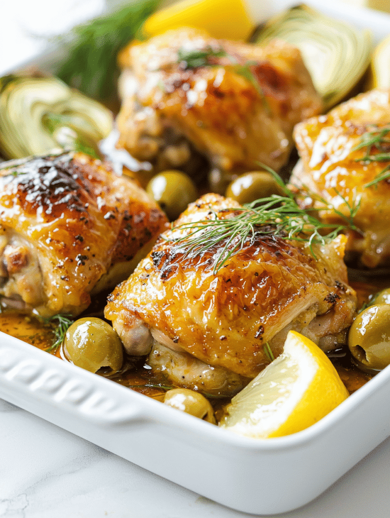 The Magic of Slow-Braised Chicken Thighs with Fennel, Artichokes, and Olives