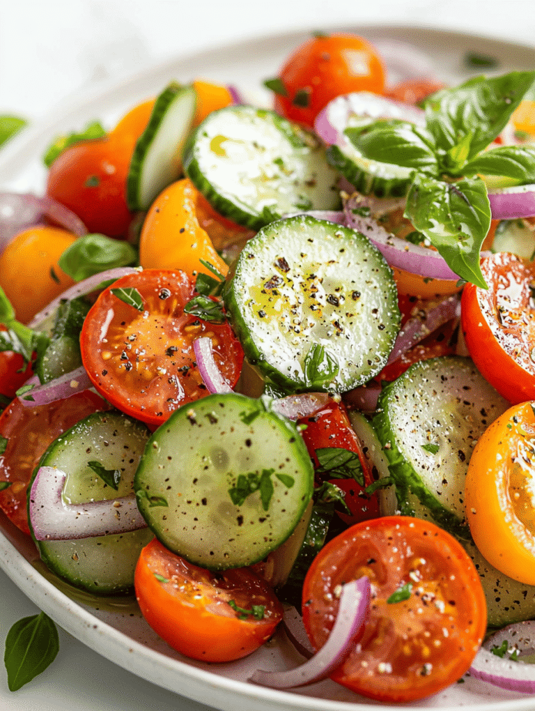 The Cool Conqueror: How Cucumber, Tomato, and Onion Save Summer