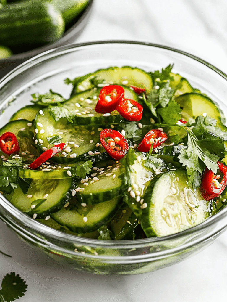 The Hidden Power of Spicy Cucumber Salad: A Refreshing Detox for Your Mind and Body